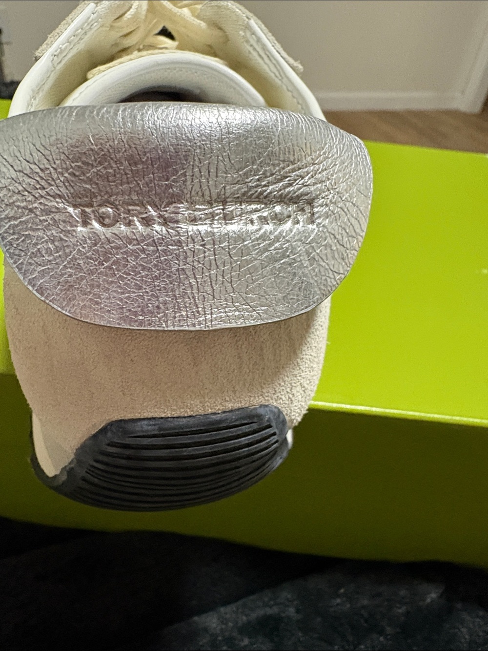 Tory Burch Cream Suede & Nylon Low-Top Sneakers - Picture 6 of 9